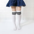 thumbnail image 4 of Odeerbi Striped Thigh High Socks for Kids Boys Girls Cotton Thigh Stocking Student Children's Colorful Over The Knee High Socks, 4 of 5