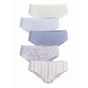 Jessica Simpson Women’s Micro Bonded Hipster Panties, 5-Pack