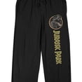 thumbnail image 6 of Jurassic Park Title Art Men's Black Sleep Pajama Pants-Medium, 6 of 7