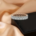 thumbnail image 4 of Emerald Shape Lab Grown Diamond Riley Eternity Ring For Women | 7 Carat EGL Certified 14K Rose Gold | FG-VS Quality Friendly Diamonds Eternity Ring Size 5.5, 4 of 5