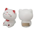 thumbnail image 1 of Cat Decoration, Bright Colors Light Induction Lucky Nodding Cat  For Office With Large Eyes,with Smile Face, 1 of 8