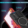 thumbnail image 4 of for Samsung Galaxy S20 FE 5G Case Magnetic with Stand Hidden Black Fits Wireless Charger, Samsung S20 FE Phone Case with Camera Lens Protector Cover Shockproof Anti-Slip (Red Black), 4 of 16
