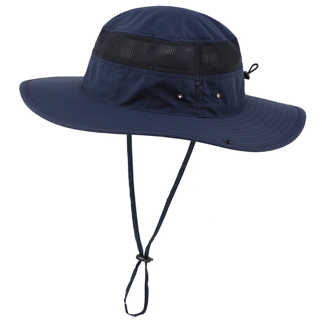 Connectyle Sombrero de Sol de ala Ancha para Hombres Sombrero Boonie de Vaquero Transpirable UPF 50+ Sombrero de protección Solar para Pesca Senderismo