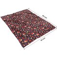 thumbnail image 4 of Red Hedgehog and Mushroom Blanket,Comfortable Soft Flannel Throw Blanket,All Season,Warm Lightweight Blankets for Sofa Bed Couch Living Room Chair,60"x80", 4 of 4
