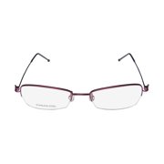 New Aristar 17261 Womens/ladies Designer Half-rim Violet Sophisticated Design Stainless Steel Frame Demo Lenses 50-18-140 Spring Hinges Eyeglasses/eyeglass Frame