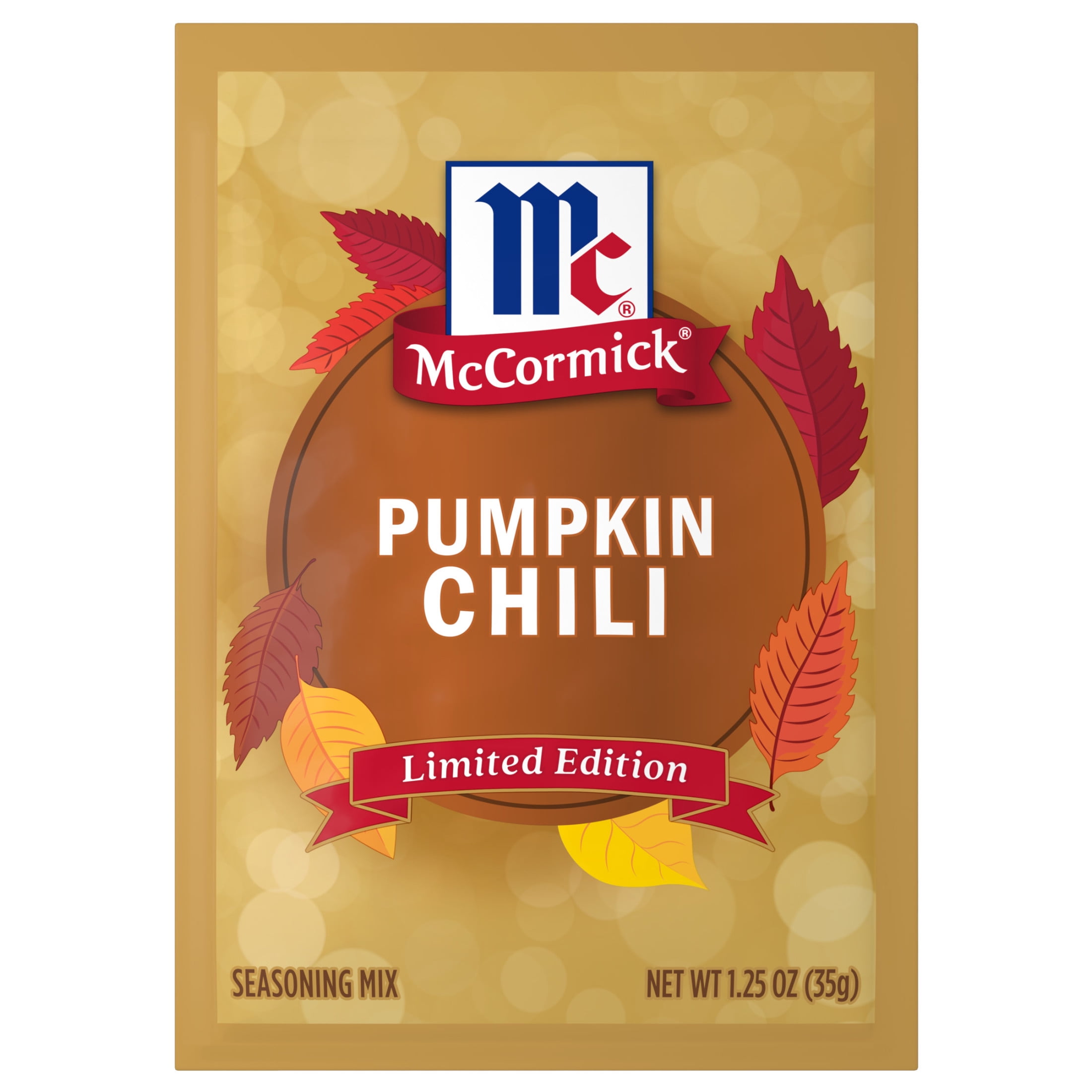 (5 pack) McCormick Pumpkin Chili, 1.25 oz Packet