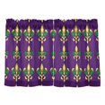 thumbnail image 7 of Yayeee Kitchen Curtains Tier Pair Light Filtering 27"x24" Rod Pocket Short Cafe Window Panel, Gold and Green Floral Pattern, 7 of 7