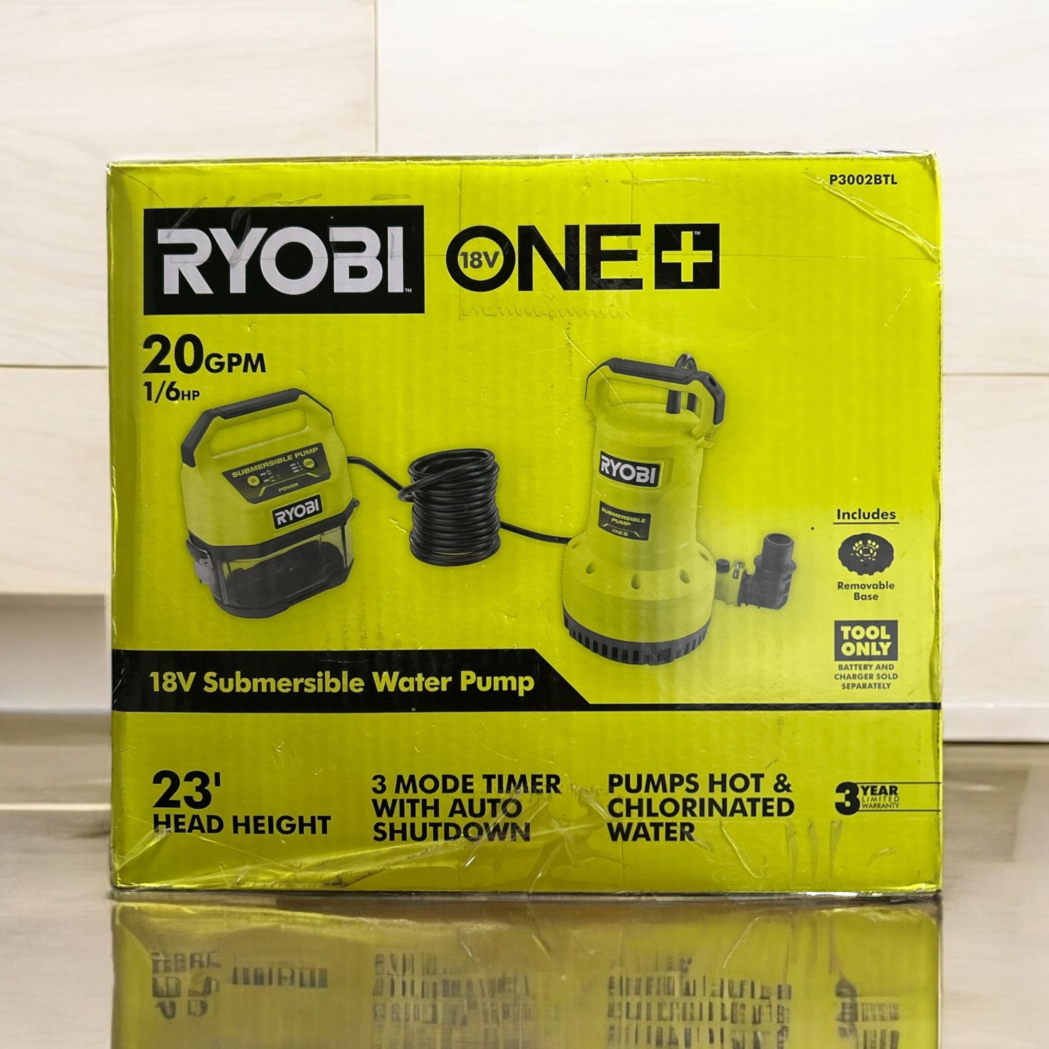 RYOBI 18V ONE+ Water Submersible Transfer Pump