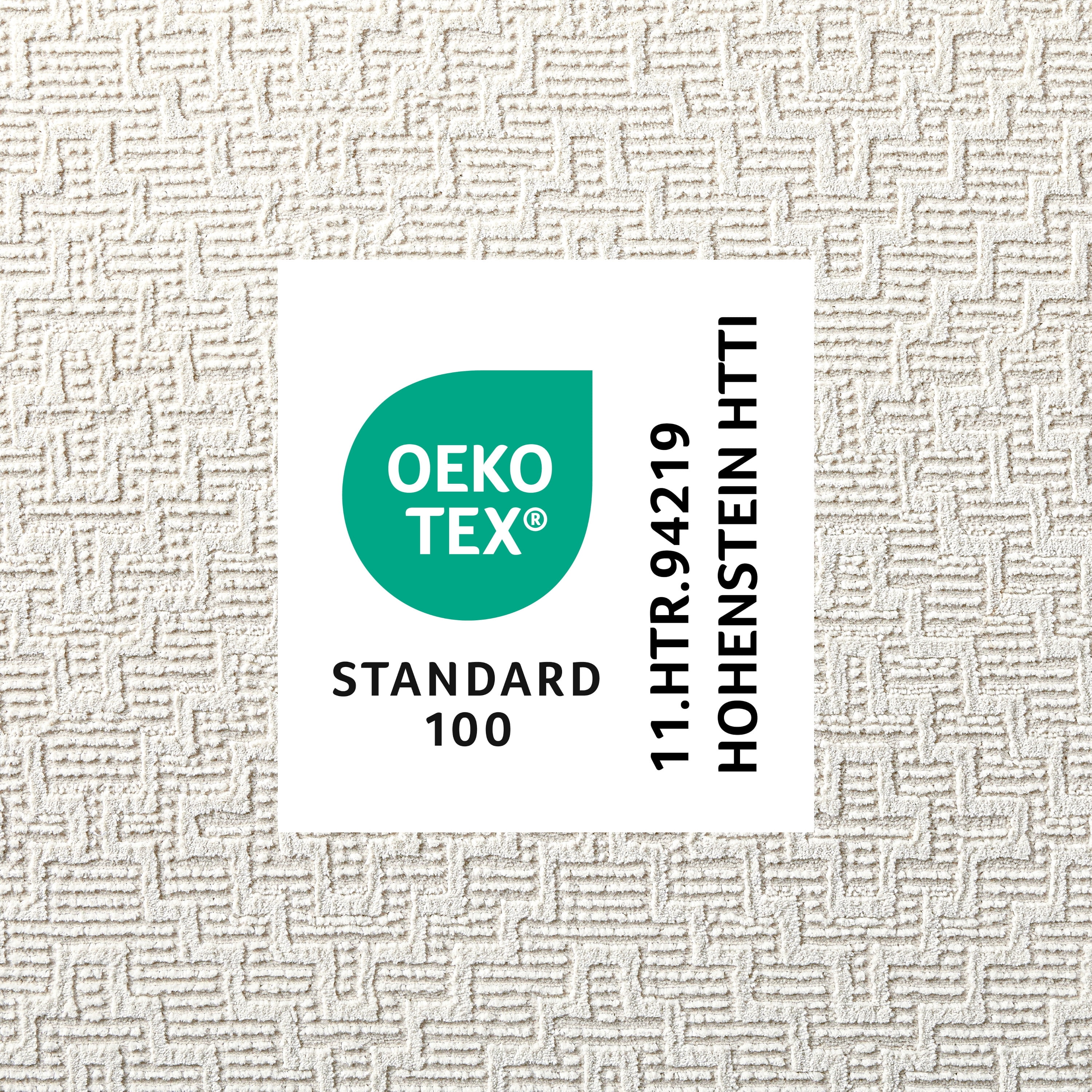 TOWN & COUNTRY LUXE Tretta Modern Geo Area Rug with Plush High-Low Texture, Ivory, 5'2"x7'2"