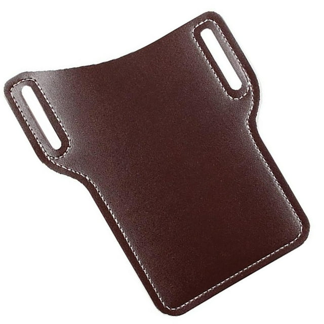 Guardurnaity Paquete de cinturón para teléfono móvil para hombre, accesorios, funda protectora de Color sólido, riñonera de cuero PU, bolsa de Bolsas de mensajero y de hombro rojo marrón
