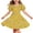 Coffee, variant on Casual Floral Dresses Girls Kids Puff Sleeve Cross Back Summer Dress Round Neck Trendy Aline Swing Outfits Blue, 8 Years