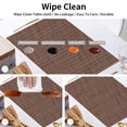 thumbnail image 3 of Tapis de table 4 Pcs, Tapis de table Résistant à la Chaleur, Tapis de table de Cuisine, Tapis Lavable Résistant à la Chaleur, pour buffet de Fête Dîner, 3 of 6