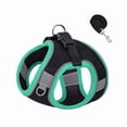 thumbnail image 2 of No Pull Dog Harness, Step in Adjustable Cat Harness with Padded Vest for All Weather and Leash Set with Soft Padded Handle, Easy to Put on Small and Medium Sized Dogs - Black/Green Trim, XS, 2 of 7