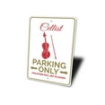 thumbnail image 4 of Cellist Parking Novelty Sign, Metal Wall Decor - 10x14 inches, 4 of 4