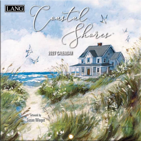 Lang Brands, Coastal Shores 2027 Mini Wall Calendar by Susan Winget
