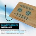 thumbnail image 4 of Mesa Plegable para Laptop Redlemon Bambú 2 Ventiladores 4 Inclinaciones, 4 of 8