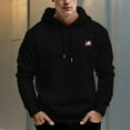 thumbnail image 5 of Men's 330g 100% Cotton Pattern Terry Dropped Shoulder Hoodie-Watch Veteran's Day, 5 of 15