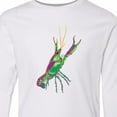 thumbnail image 4 of Inktastic Mardi Gras Crayfish Artsy Long Sleeve Youth T-Shirt, 4 of 5