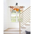 thumbnail image 5 of Harvest Pumpkin Kitchen Curtains Valances for Window,Tanksgiving Fall Curtains & Drapes Rod Pocket Maple Leaf Curtain Autumn Short Topper Valance for Kitchen Window Curtains Over Sink 54x18in,1 Panel, 5 of 6