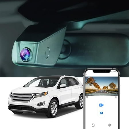 Fitcamx 4K Dash Cam Compatible with Ford Edge 2011-2018 SE SEL Titanium Sport (HD2-6275), OEM Style, 2160P UHD Video, Built-in WiFi & APP, G-Sensor, Loop Recording, Easy to Install, 64GB Card