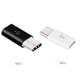 thumbnail image 2 of Methold Paquete de 10 conectores convertidor adaptador Micro USB tipo C macho a Micro USB hembra Teléfono y Comunicación negro 5 piezas, 2 of 6