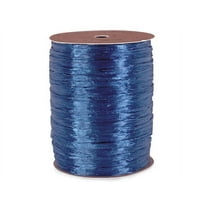 Pearlized Royal Blue Raffia Ribbon For Gift Packaging