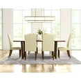 thumbnail image 5 of Contemporary Home Living Armless Upholstered Dining Chair - 41.5" - Cream, 5 of 9