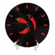 thumbnail image 2 of Reloj de pared redondo divertido y picante con pimientos rojos - Reloj de pared silencioso de 10 pulgadas que no hace tictac - Estilo rústico retro campestre decorativo para sala de estar, cocina,, 2 of 7