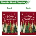 thumbnail image 4 of Winter Marry Christma Trees Garden Flag 12x18 Double Sided Standerd Xmas Festive Snow Snowflake Small Yard Flags for Outside Vertical Farmhouse Holiday Decor, 4 of 6