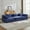 Blue, variant on Compression Sofa,Convertible Floor Sofa Bed with Fixed-Shape Frame, Boneless Modular Sectional Sofa,No Assembly Required,Chenille Fabric,for Living Room Bedroom (Beige)