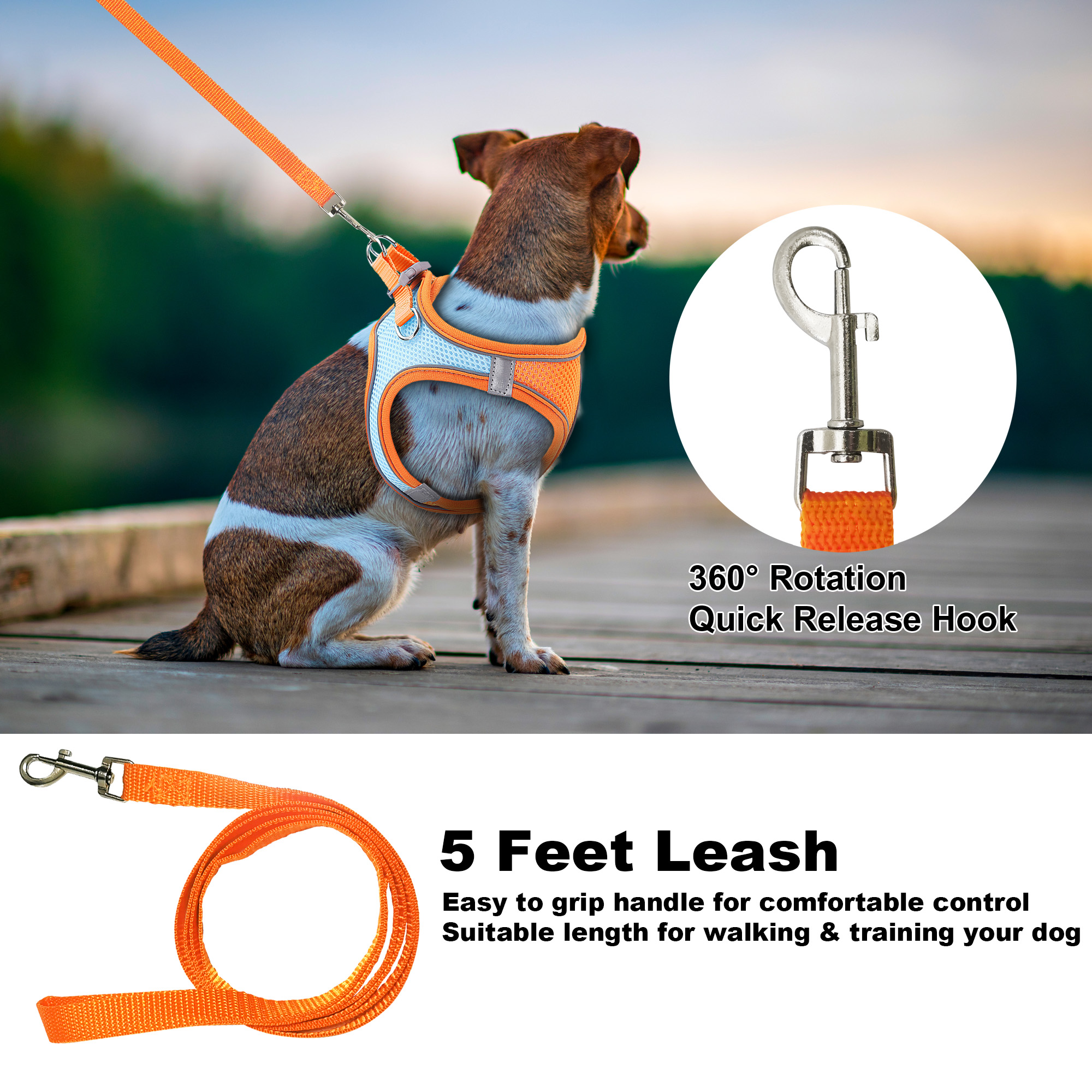 Gouwan No-Pull Dog Harness and Leash Set photo 6