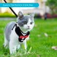 thumbnail image 5 of Small Dog Harness, Cat Leash and Harness Set with Cute Bowtie & Adjustable Metal Clip, Breathable Air Mesh Walking Harness for Puppies, Kitties, Cats, Rabbits, Bunnies, 5 of 6