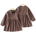 thumbnail image 1 of KYAIGUO Robes Décontractées pour Enfants Filles Robe de Printemps Robe en Coton à Fleurs 1-12T Tunique à Manches Longues Robe de Princesse, 1 of 9