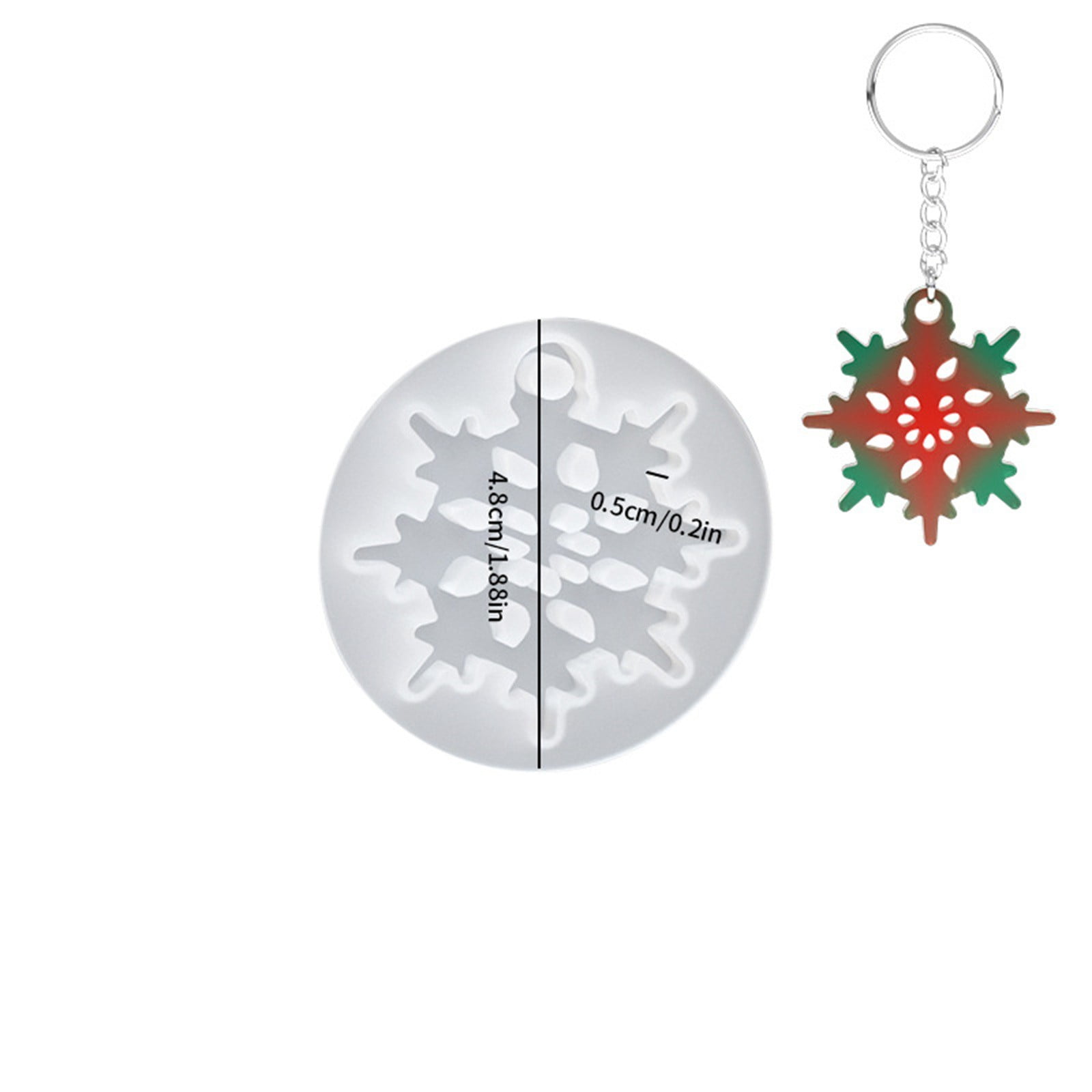 Pendentif Flocon De Neige Multi-formes De Noël, Moule En Silicone, Résine époxy, Moule Flocon De Neige Pour Bricolage, Décoration D'arbre De Noël, Fabrication De Bijoux