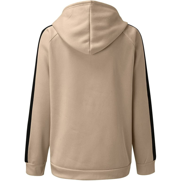 Zeagoo Women's Oversized Zip Up Hoodies Fleece Jacket Casual 2024 Spring Fall Sweatshirts Drawstring Y2K Hoodies Teen Girls