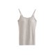 thumbnail image 2 of Qarigey Tops de mujer, vestido deportivo para niñas, chaleco deportivo acolchado, camisola de Yoga de Color sólido de verano sin anillo de acero, Prendas para la parte del cuerpo Gris SG Qarigey AP011310-14B, 2 of 4