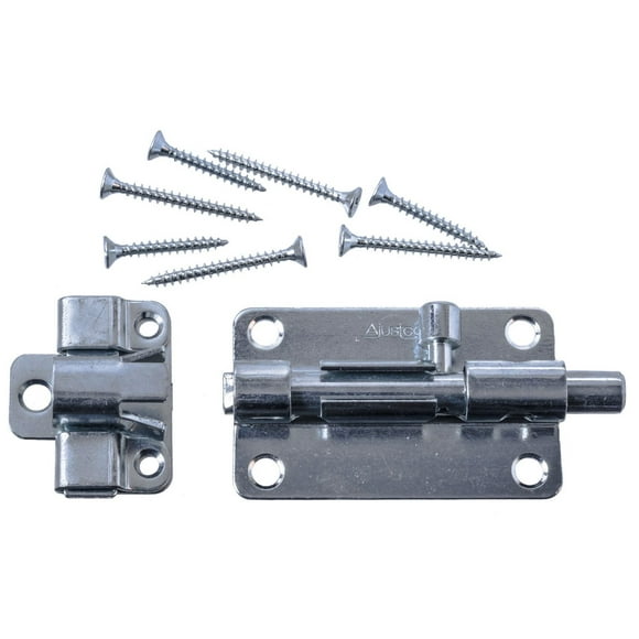 Hardware Essentials Ajustco 4" Zinc Plated Self-Adjusting Barrel Bolt