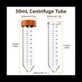 thumbnail image 4 of Tubo de CentríFuga CóNico - Tubos de CentríFuga de 50 Ml, 25 Tubos EstéRiles con Tapones de Rosca A Prueba de Fugas, Tubos CóNicos, 4 of 7