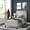Light Grey, variant on BizChair Light Grey Queen Fabric Upholstered Platform Bed - Headboard with Rounded Edges - No Box Spring or Foundation Needed