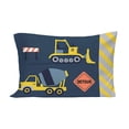 thumbnail image 6 of Carter's Construction Time 4 Piece Toddler Bedding Set, Navy, Yellow, Grey, Orange, 6 of 6