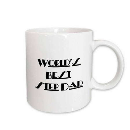 

3dRose Best Step Dad Ceramic Mug 11-ounce