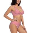 thumbnail image 2 of Daiia Happy Mother's Day Women's Bikini Set Two Piece Swimsuit High Waisted Bikini Adjustable Straps Bikini Perfect for Beach, Pool, and Summer Vacation-, 2 of 9