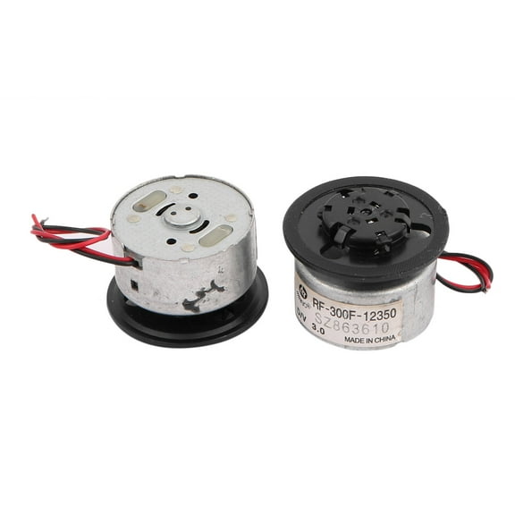 2Pcs DC3.0V 3500-5000RPM 2Terminals Connector DVD Drive Micro Motor w Black Tray