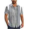thumbnail image 2 of Mgmyaa Men's Summer Short Sleeve Button Down Shirts Casual Collared Printed T Shirts, 2 of 6