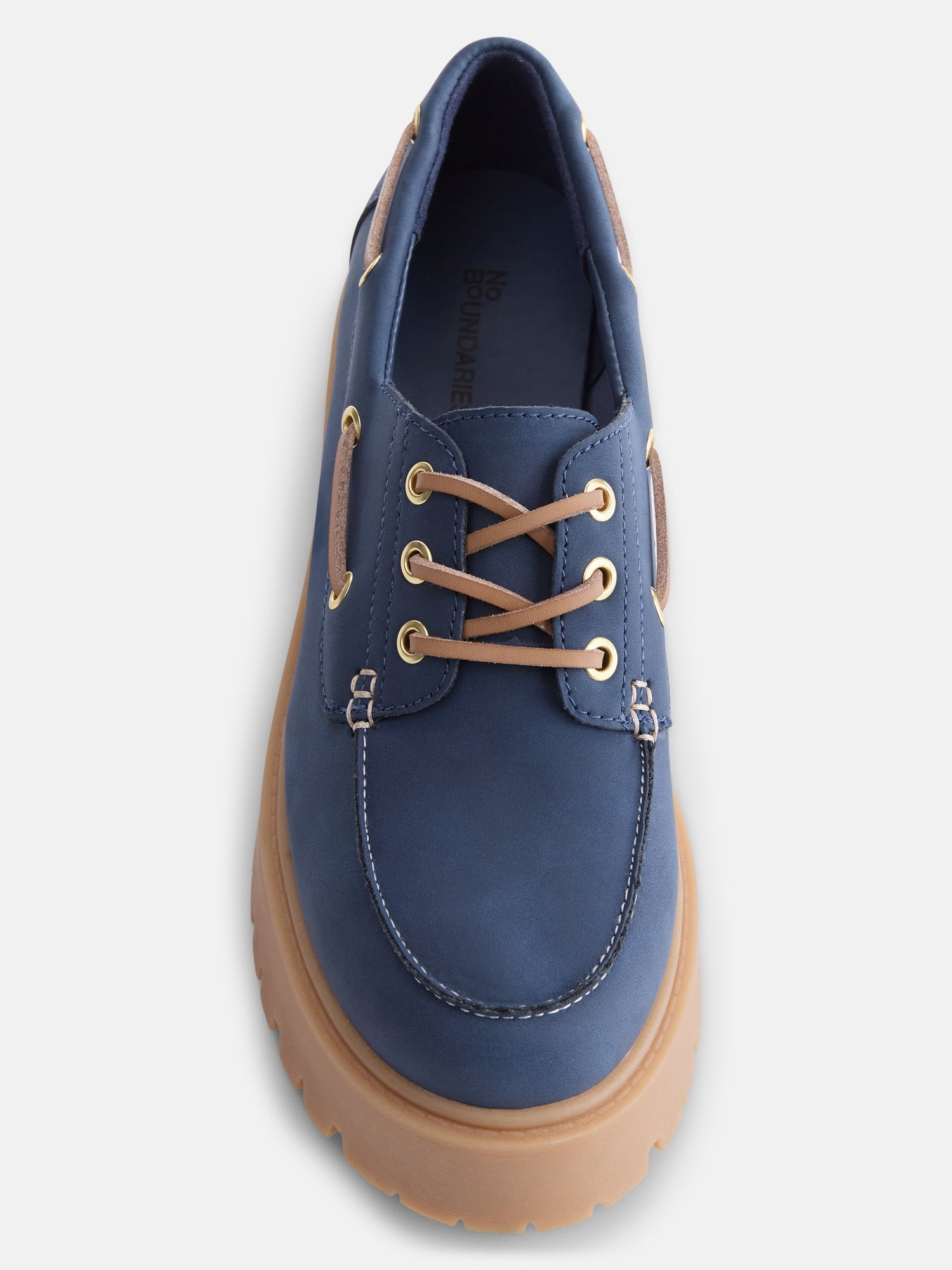 No Boundaries Women's Platform Boat Shoes