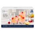 thumbnail image 2 of Mainstays Cooler Tennyson Glass Drinkware Set, Clear, 12 Pieces, 2 of 8