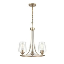 Millennium Lighting Ashford 3-Light 18 in. Modern Gold Hardwired Chandelier (1-Pack)