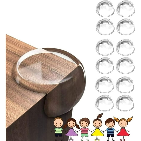 Corner Protector Guards for Baby - Furniture Corner Cushions Edge Safety Bumpers - Baby Proof Bumper Cushion to Cover Sharp Furniture Table Edges, Transparent (Transparent, 24)