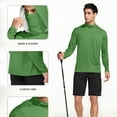 thumbnail image 6 of Men's UPF50+ Sun Protection Hoodie with Mask – Lightweight Long Sleeve Fishing & Hiking Shirt, Cooling Rash Guard Shirts, 6 of 7