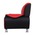 thumbnail image 4 of Kingway Furniture Puma Faux Leather Club Chair - Black/Red, 4 of 6